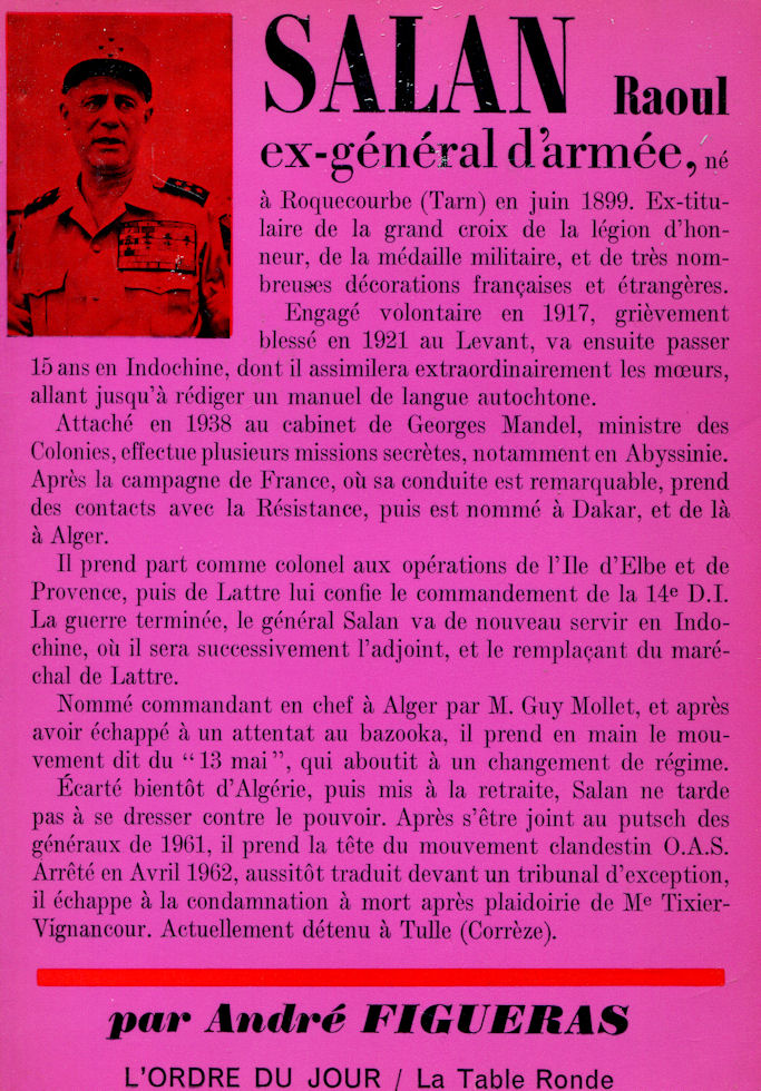Salan Raoul, ex-général d'armée, par André Figueras
