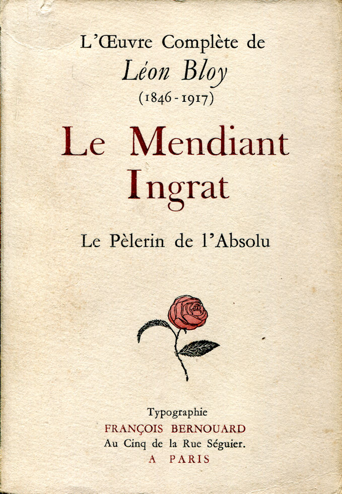 images Mendiant ingrat (Le) - Le Pèlerin de l'Absolu, par Léon Bloy – Image 1