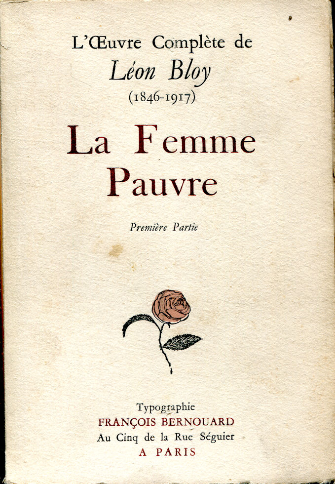 Femme pauvre (La) -  Première partie, par Léon Bloy