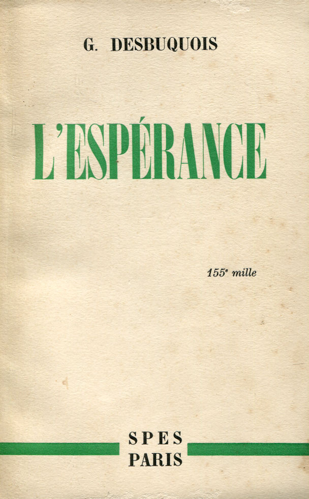 espérance (L'), par G. Desbuquois