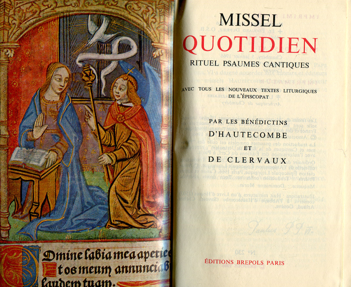 Missel quotidien - 1966