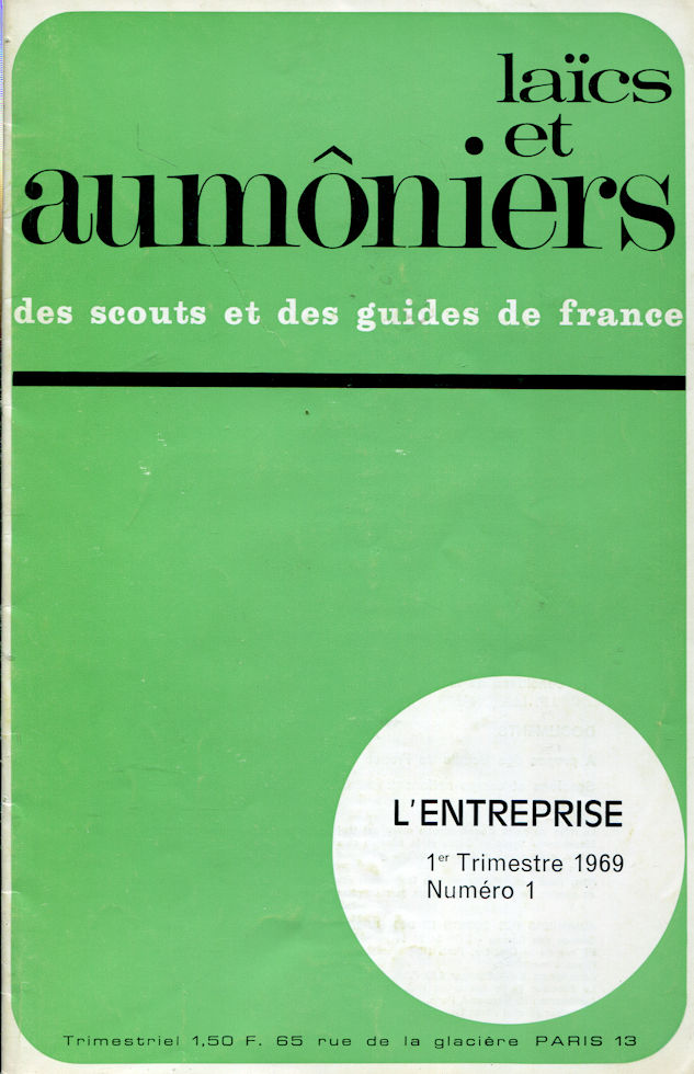 Laïcs & Aumôniers des Scouts et Guides de France - 1er Trimestre 1969
