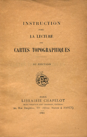 Instruction pour la lecture des cartes topographiques