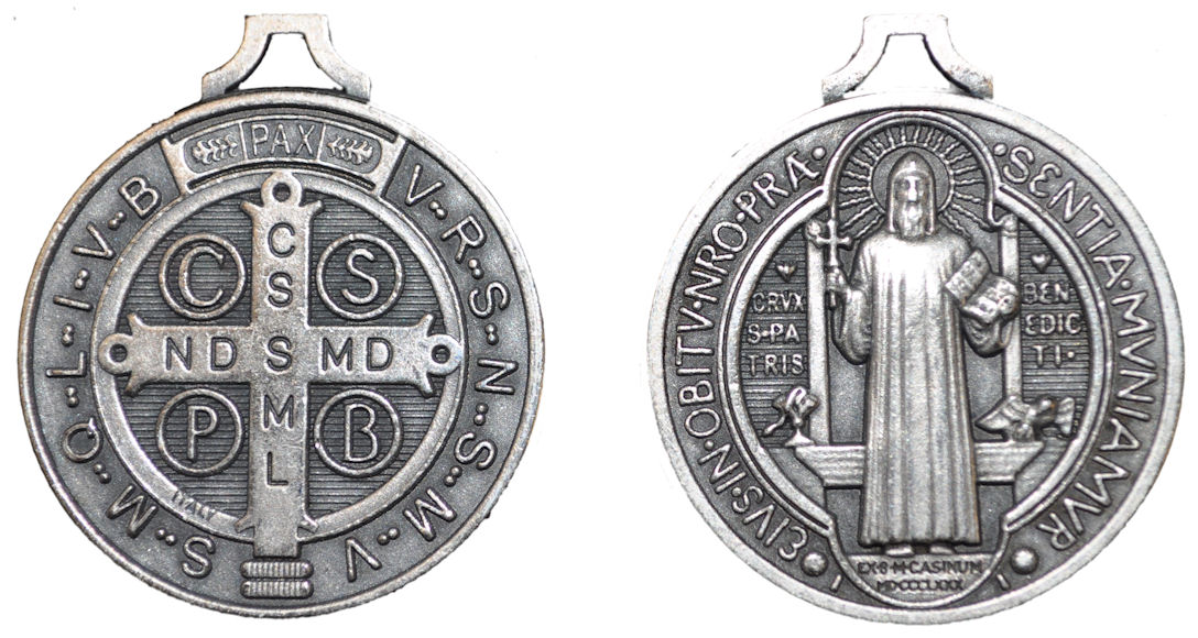 Médaille de Saint Benoit : grand modèle - La Porterie