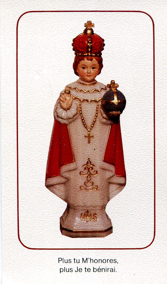 Image de l'Enfant-Jésus de Prague - Rouge - Prière pour les examens