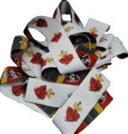 100 x Sacré-Coeur de Jésus simple sur fond blanc - En tissu
