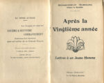 Après la vingtième année, par Monseigneur Dubourg