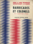 Barricades et colonels - 24 janvier 1960