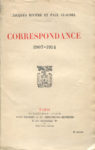 Correspondance, Jacques Rivière et Paul Claudel