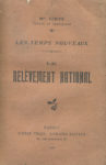 Relèvement national (Le), par Monseigneur Gibier