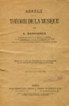 Abrégé de la théorie de la musique, par A. Danhauser