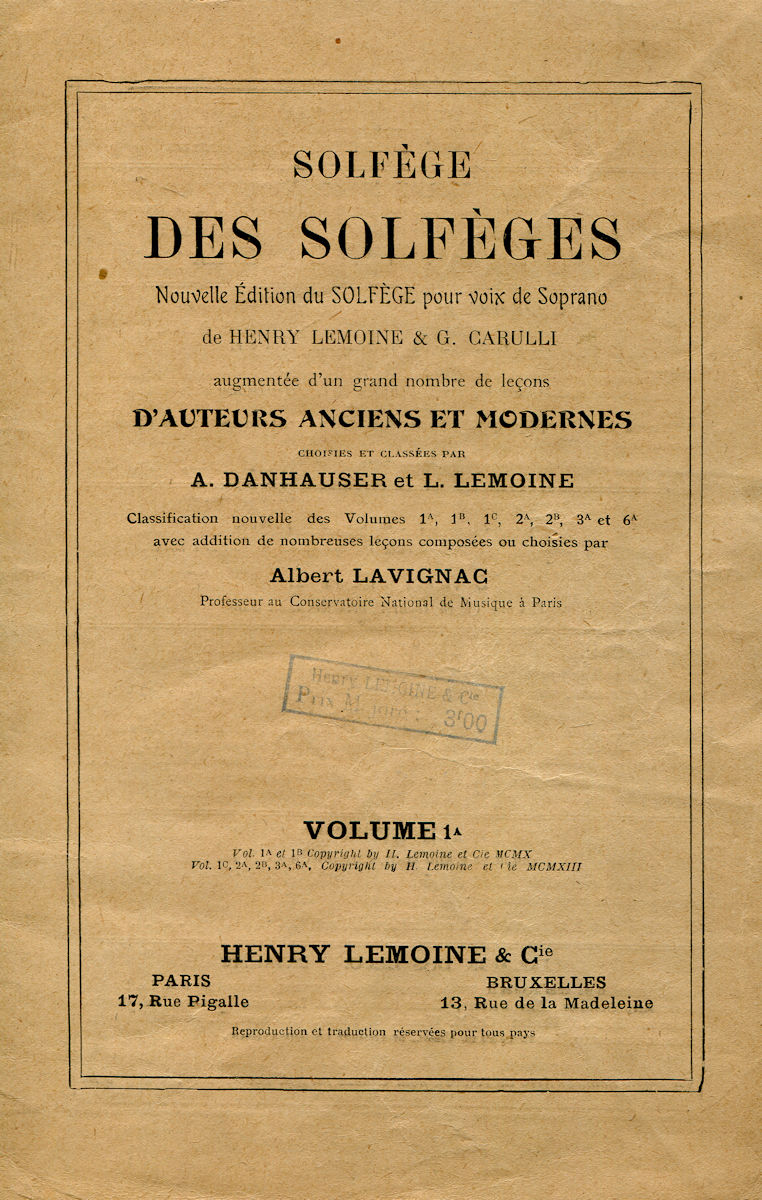 7029_solfeges Solfège des solfèges, par A. Danhauser et L. Lemoine – Image 1