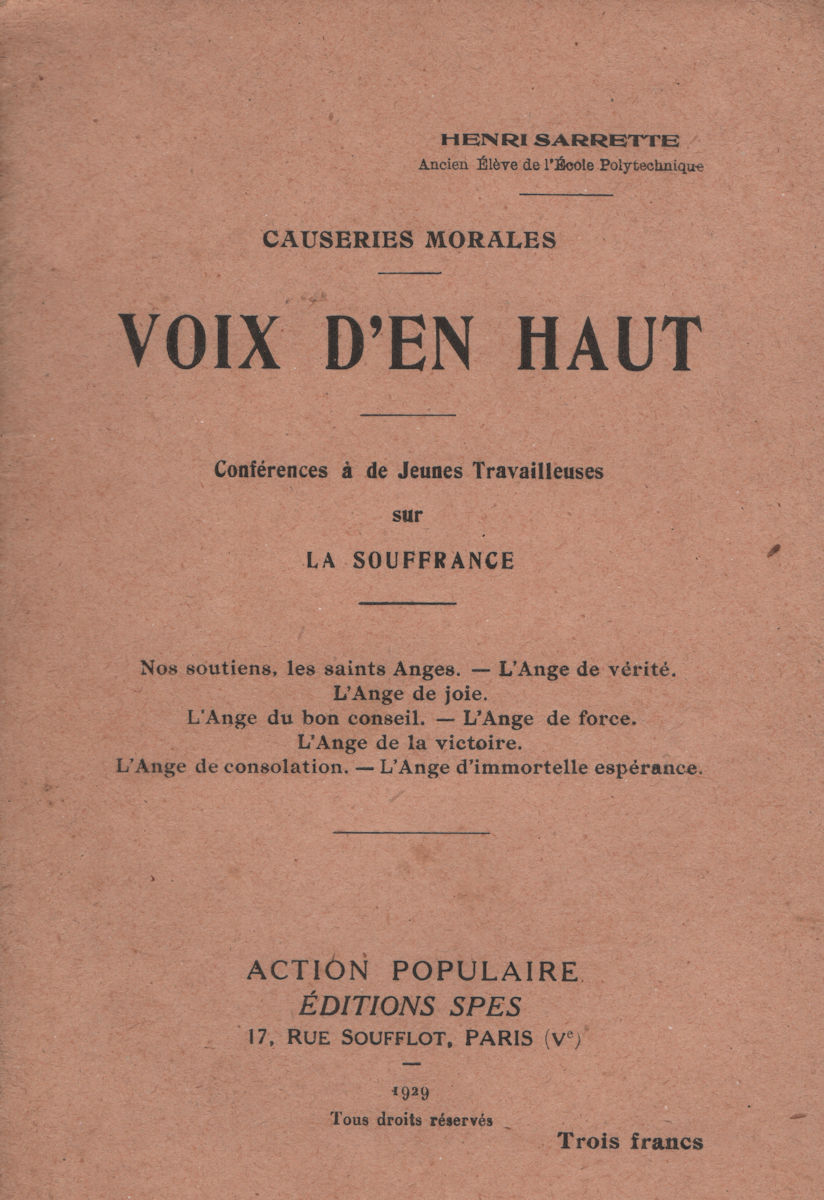 7159_voix Voix d'en haut, par Henri Sarette (de Polytechnique) - 1929 – Image 1
