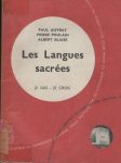 Langues sacrées (Les), par Auvray, Poulain, Blaise