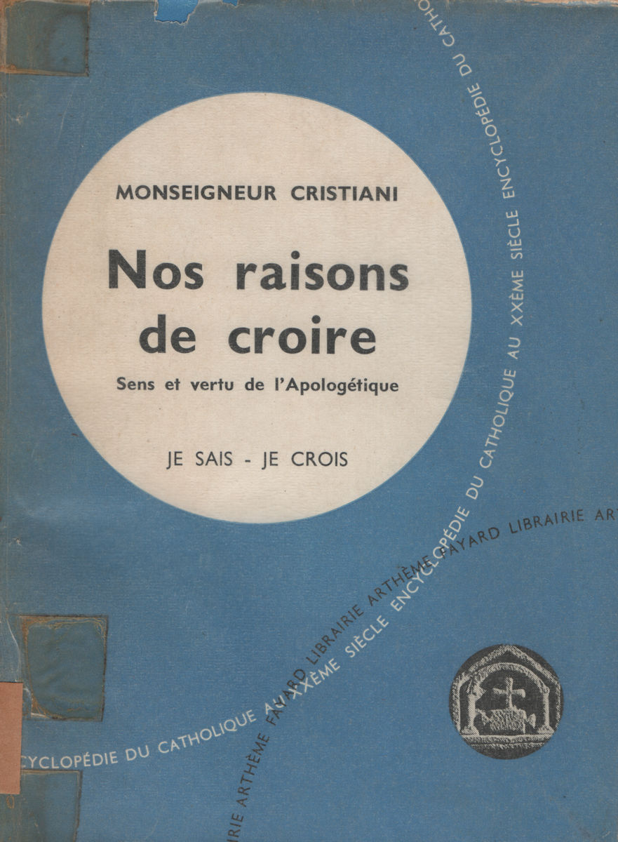 7255_raisons Nos raisons de croire, par Monseigneur Cristiani – Image 1