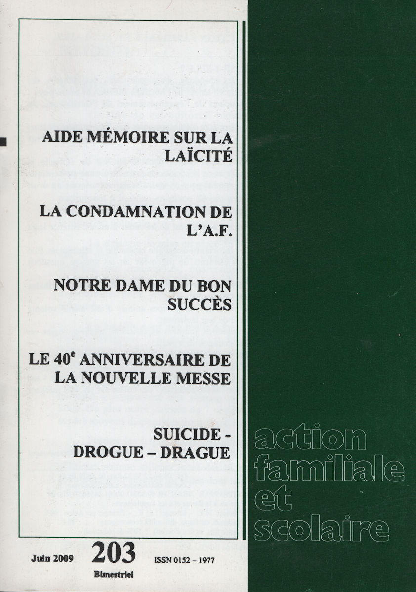 7314_afs_203 A. F. S. - Aide mémoire sur la laïcité - n°203 – Image 1