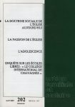 A. F. S. - Doctrine sociale de l'Eglise aujourd'hui (La) - n°202