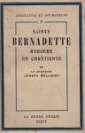 Sainte Bernadette bergère en chrétienté, par ch. J. Belleney