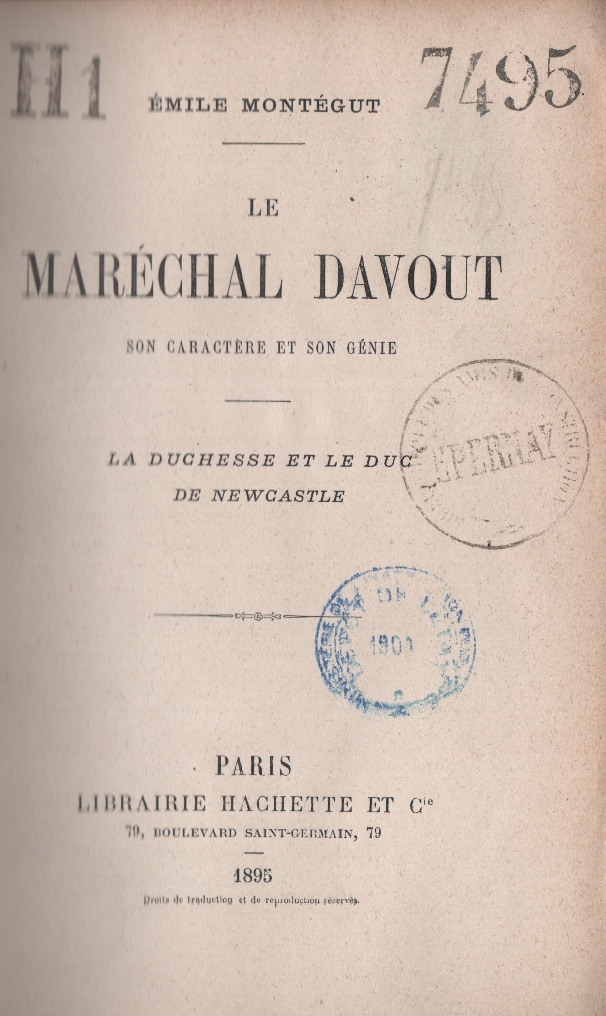 7377_davout Maréchal Davout (Le), par Emile Montégut – Image 1