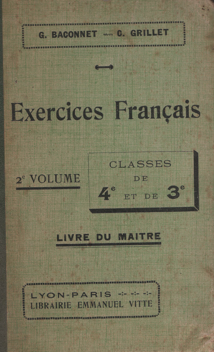 7379_exercices Exercices de Français, par G. Baconnet et C. Grillet – Image 1