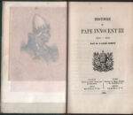 Histoire du pape Innocent III 1160-1216, par M. l'abbé Jorry - 1853