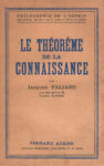 Théorème de la connaissance (Le), par Jacques Paliard - 1938