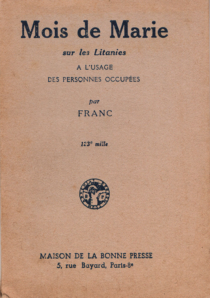 7643_marie Mois de Marie sur les litanies à l'usage des personnes occupées – Image 1