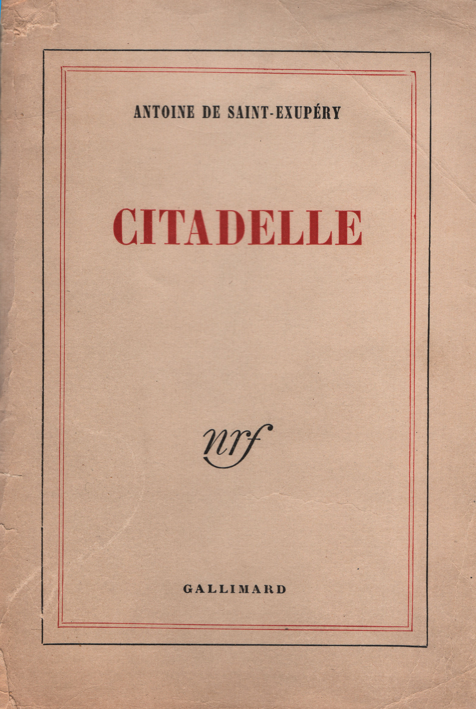 7680_citadelle Citadelle, par Antoine de Saint-Exupéry - 1948 – Image 1