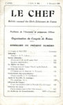 Le Chef : 1er Novembre 1925 - n°43
