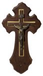 Beau Christ en croix, travail ancien - Hauteur : 400 mm