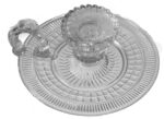 Bougeoir en verre - Travail ancien - Vintage