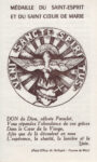 Médaille du Saint-Esprit et du Saint-Cœur de Marie