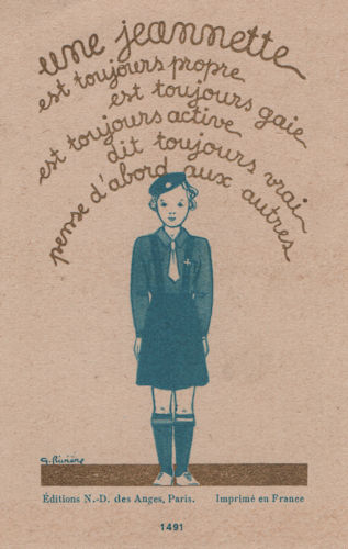 imsc_035 Image Scoute ancienne : Une Jeannette est toujours propre – Image 1