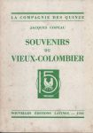 Souvenirs du Vieux-Colombier, par Jacques Copeau - 1931