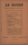 Le Guide - Juillet-Août 1939 - Revue de Scoutisme